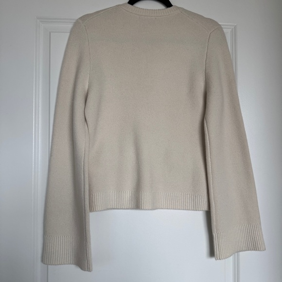 NWT! QUINCE Women's Mongolian Cashmere Structured Cardigan Sweater | Ivory | XS - Picture 7 of 16